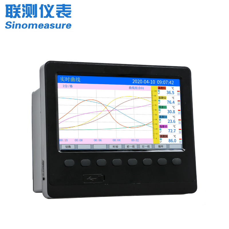 聯(lián)測(cè)儀表SIN-R6000C/4000C彩色/藍(lán)屏7英寸無(wú)紙記錄儀1~48路可選